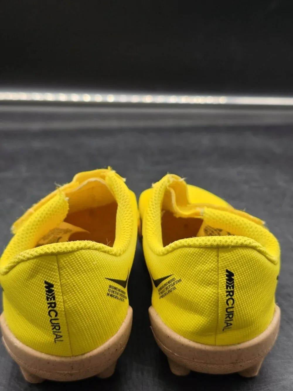 Nike Shoes Kids Size 9.5C Yellow Mercurial Soccer Cleats DJ5964-780 Stains